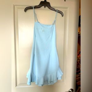 Mini Blue Dress with bows in the back